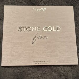 ColourPop Stone Cold Fox Palette with Silver Text